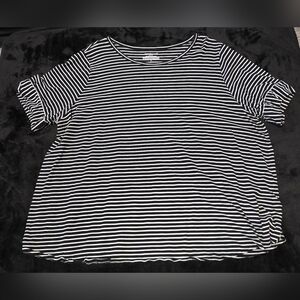 Westbound Monochrome Striped Short Sleeve Tee
